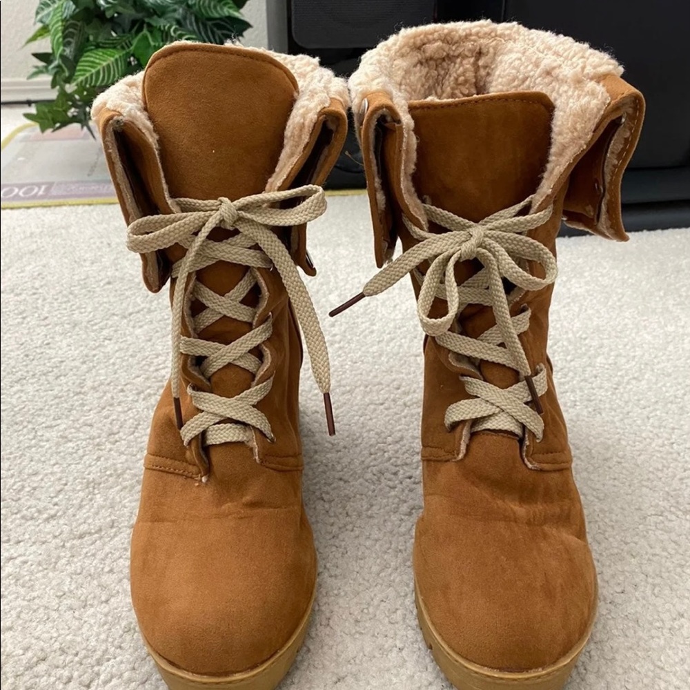 Women’s Suede Leather Boots Size 7